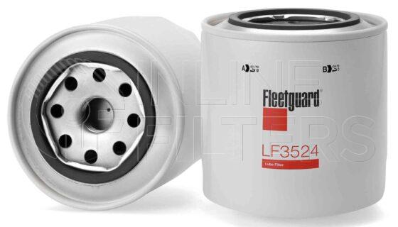 Fleetguard LF3524. Lube Filter. Main Cross Reference is Mitsubishi ME014838. Fleetguard Part Type: LF_SPIN.