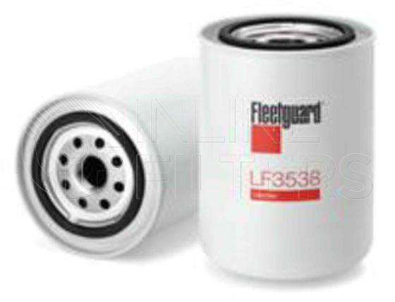 Fleetguard LF3538. Lube Filter. For Standard version use LF581. Fleetguard Part Type: LF_SPIN.