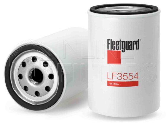 Fleetguard LF3554. For Standard version use LF782. Fleetguard Part Type: LF_SPIN.