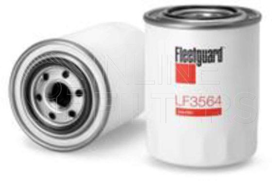 Fleetguard LF3564. Lube Filter Product – Brand Specific Fleetguard – Spin On Product Fleetguard filter product Lube Filter. Main Cross Reference is Mitsubishi MD069782. Fleetguard Part Type: LF_COMBO. Comments: Combo style filter
