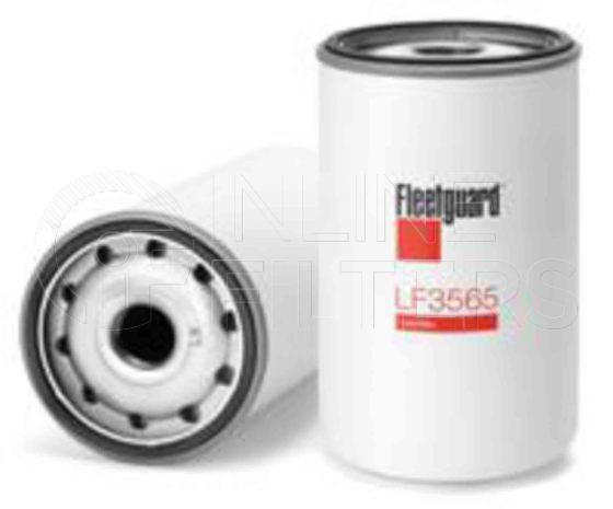 Fleetguard LF3565. Lube Filter. Main Cross Reference is Renault 5010240400. Fleetguard Part Type: LF_SPIN.