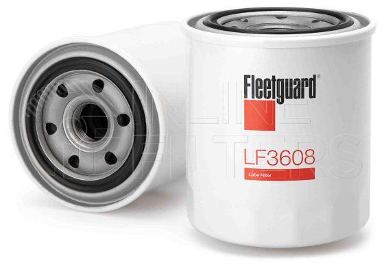 Fleetguard LF3608. FILTER-Lube(Brand Specific) Product – Brand Specific Fleetguard – Spin On Product Lube filter product Main Cross Reference is Toyota 9091503006. Fleetguard Part Type: LF_COMBO. Comments: Combo type filter