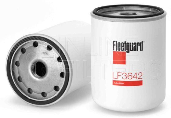 Fleetguard LF3642. Lube Filter. Main Cross Reference is Hitachi 4183853. Fleetguard Part Type: LF_SPIN.