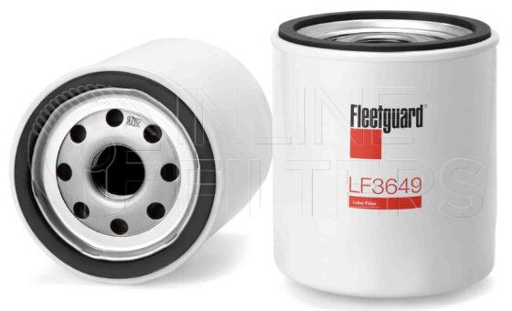 Fleetguard LF3649. Lube Filter. Main Cross Reference is AC X88. Fleetguard Part Type: LF_SPIN.
