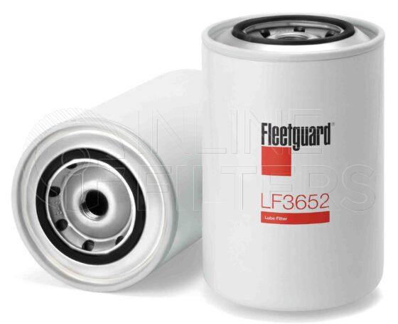 Fleetguard LF3652. Lube Filter. Main Cross Reference is Nissan FL201Z9011. Fleetguard Part Type: LF_SPIN.