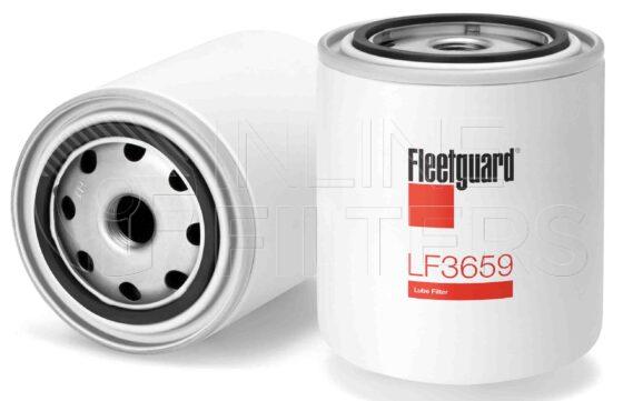 Fleetguard LF3659. Lube Filter. Main Cross Reference is Nissan 15208W1120. Fleetguard Part Type: LF_SPIN.
