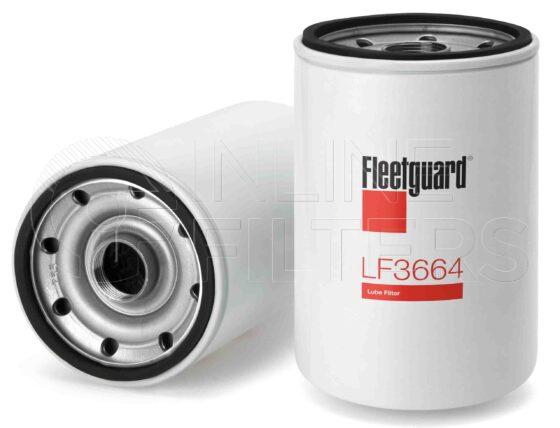 Fleetguard LF3664. Lube Filter. Main Cross Reference is Komatsu 6136515120. Fleetguard Part Type: LF_SPIN.