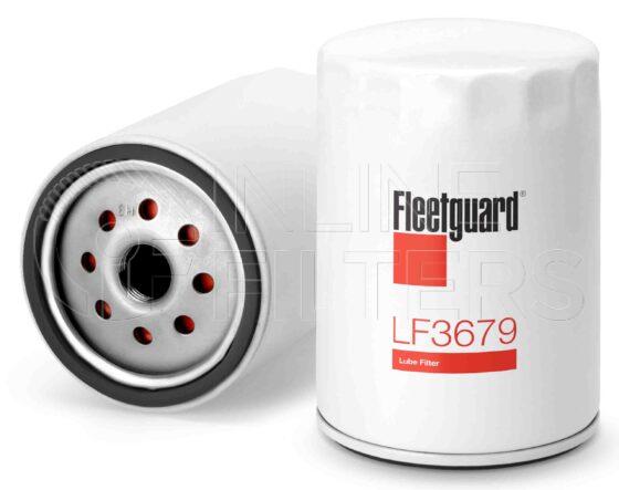 Fleetguard LF3679. Lube Filter. Main Cross Reference is AC PF1218. Fleetguard Part Type: LFSPINFL.