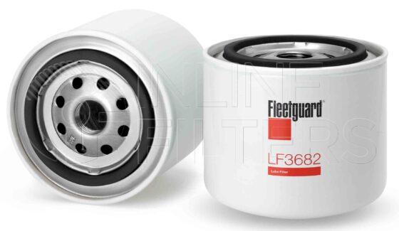 Fleetguard LF3682. Lube Filter. Main Cross Reference is Hitachi 4366703. Fleetguard Part Type: LF_SPIN.