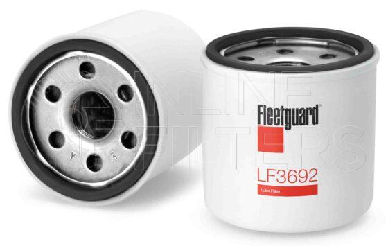 Fleetguard LF3692. Lube Filter. Main Cross Reference is Mazda B6Y114302. Fleetguard Part Type: LF_SPIN.