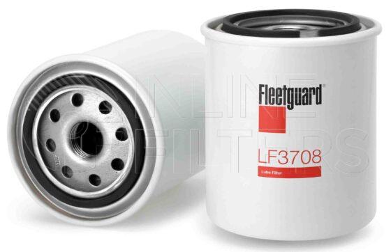 Fleetguard LF3708. Lube Filter. Main Cross Reference is Komatsu 20M01R2251. Fleetguard Part Type: LF_SPIN.