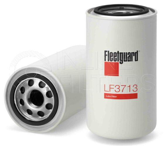 Fleetguard LF3713. Lube Filter. Main Cross Reference is Doosan Daewoo 65055105015. Fleetguard Part Type: LF_SPIN.