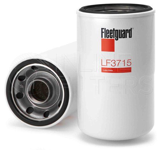 Fleetguard LF3715. Lube Filter. Main Cross Reference is Doosan Daewoo 65055105016. Fleetguard Part Type: LF_SPIN.