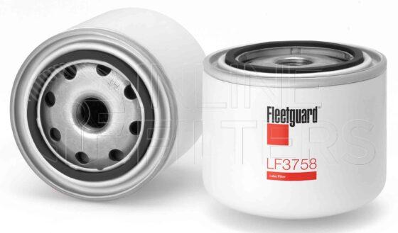 Fleetguard LF3758. Lube Filter. Main Cross Reference is Volvo 35178573. Fleetguard Part Type: LF_SPIN.