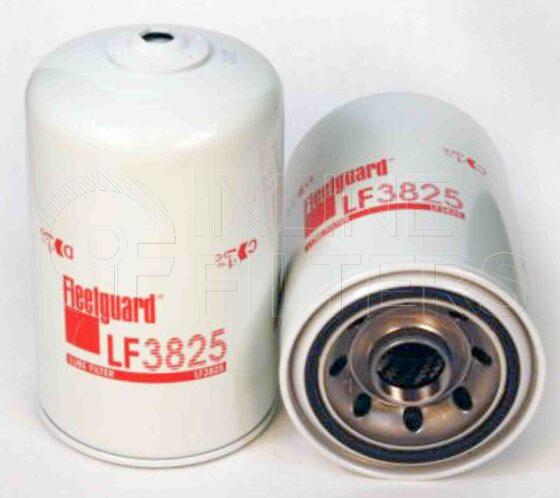 Fleetguard LF3825. Lube Filter. Main Cross Reference is Leyland Daf BL 1346986. Fleetguard Part Type: LF_SPIN. Comments:.