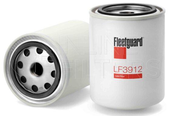 Fleetguard LF3912. Lube Filter. Main Cross Reference is Mitsubishi FP100036. Fleetguard Part Type: LF_SPIN.