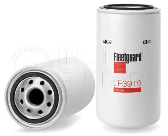 Fleetguard LF3919. Lube Filter Product – Brand Specific Fleetguard – Spin On Product Fleetguard filter product Lube Filter. For Standard version use LF3316. Main Cross Reference is Case IHC 373568A1. Fleetguard Part Type LF