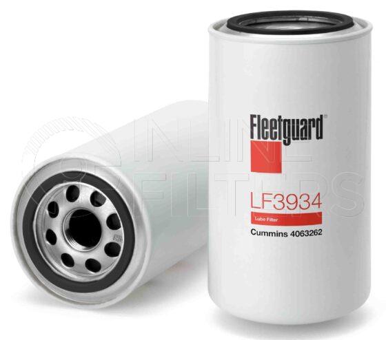 Fleetguard LF3934. Lube Filter. Main Cross Reference is Komatsu 6736515141. Fleetguard Part Type: LF.