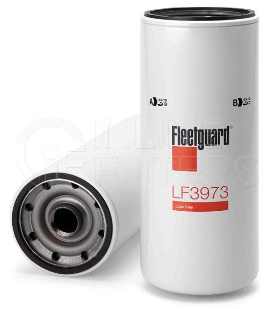 Fleetguard LF3973. Lube Filter. For Upgrade use LF3379. Main Cross Reference is Mack 485GB3232. Fleetguard Part Type: LF.