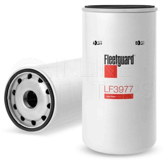 Fleetguard LF3977. Lube Filter Product – Brand Specific Fleetguard – Spin On Product Fleetguard filter product Lube Filter. Main Cross Reference is Iveco 99445200. Flow Direction: Outside In. Fleetguard Part Type: LF_SPIN