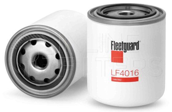 Fleetguard LF4016. Lube Filter. Main Cross Reference is Ford 692M6714AA. Fleetguard Part Type: LF_SPIN.