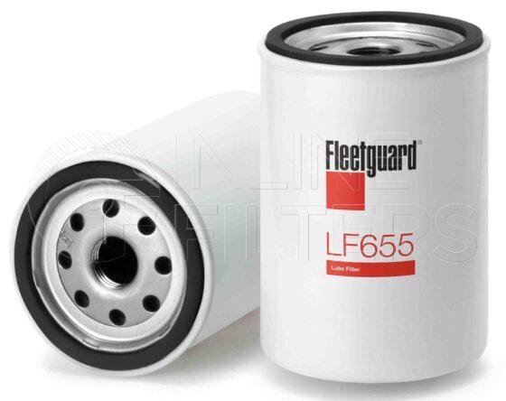 Fleetguard LF655. Lube Filter. Main Cross Reference is Ford D0RY6731A. Fleetguard Part Type: LF_SPIN.