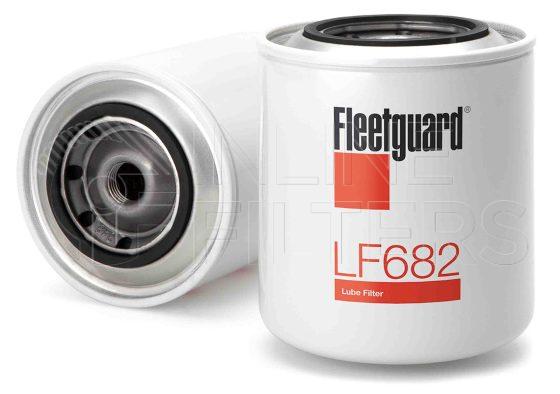 Fleetguard LF682. Lube Filter. Main Cross Reference is Fiat Allis 74513411. Fleetguard Part Type: LF_SPIN.