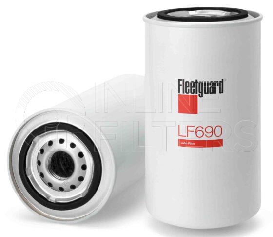 Fleetguard LF690. Lube Filter. Main Cross Reference is Case IHC 427207C2. Fleetguard Part Type: LFSPINFL.