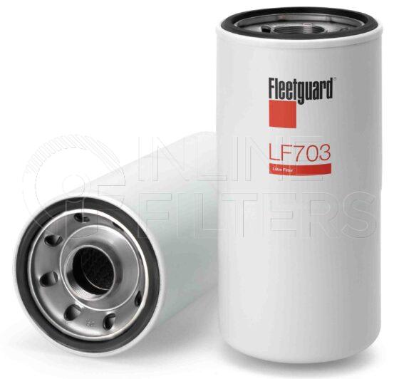 Fleetguard LF703. Lube Filter. Main Cross Reference is Case IHC 684206C1. Fleetguard Part Type: LF_SPIN.