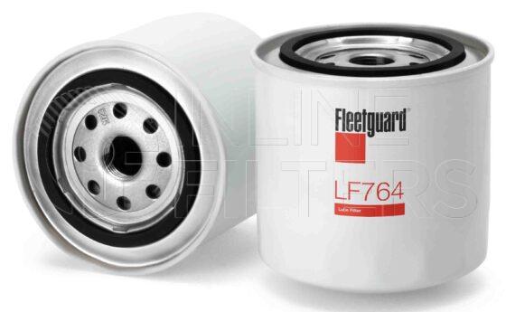 Fleetguard LF764. Lube Filter. Main Cross Reference is Atlas Copco 10300882. Fleetguard Part Type: LF_SPIN.