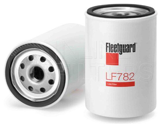 Fleetguard LF782. FILTER-Lube(Brand Specific) Product – Brand Specific Fleetguard – Spin On Product Lube filter product Main Cross Reference Vauxhall GM 25010908 Details For Short version use LF780. For Upgrade use LF3554. Main Cross Reference is Vauxhall GM 25010908. Fleetguard Part Type LFSPINFL