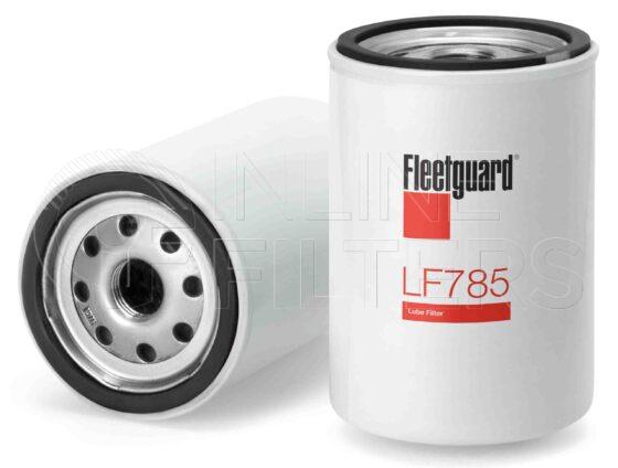 Fleetguard LF785. Lube Filter. Main Cross Reference is American Motor 3250334. Fleetguard Part Type: LFSPINFL.