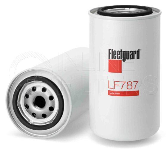 Fleetguard LF787. Lube Filter. Main Cross Reference is Massey Ferguson 881446M91. Fleetguard Part Type: LFSPINFL.