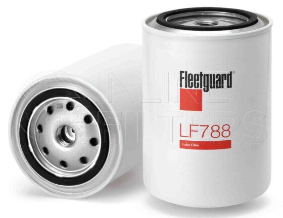 Fleetguard LF788. Lube Filter. Main Cross Reference is MW Gear 4E023. Fleetguard Part Type: LF_SPIN.