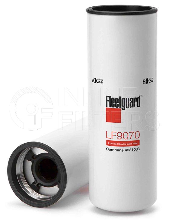 Fleetguard LF9070. Lube Filter Product – Brand Specific Fleetguard – Spin On Product Fleetguard filter product Lube Filter. Main Cross Reference is Cummins 2882673. Fleetguard Part Type: LF_SPIN. Comments: Stratapore Venturi Combo