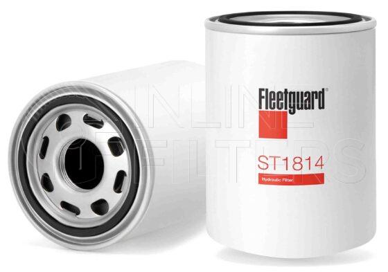 Fleetguard ST1814. Hydraulic Filter Product – Brand Specific Fleetguard – Undefined Product Fleetguard filter product Hydraulic Filter. Main Cross Reference is MP Filtri CS100M90A. Flow Direction: Outside In. Fleetguard Part Type: HF