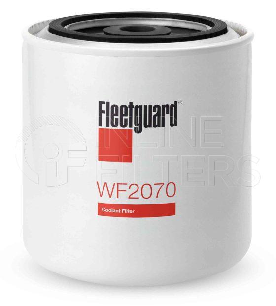 Fleetguard WF2070. Water Filter Product – Brand Specific Fleetguard – Spin On Product Fleetguard filter product Water Filter. Main Cross Reference is Cummins 3100303. Fleetguard Part Type: WF_SPIN. Comments: Cummins 11/16 w/16 DCA4-2 units For Brazil Market, use WF2170