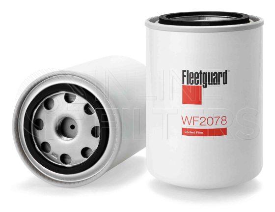 Fleetguard WF2078. Water Filter. Fleetguard Part Type: WF_SPIN. Comments: Mack Mid-liner 3/4 w/20 DCA-0 units.