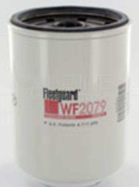 Fleetguard WF2079. Water Filter. Fleetguard Part Type: WF_SPIN. Comments: Non chemical filter = = 0 unit DCA.