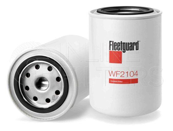 Fleetguard WF2104. Water Filter Product – Brand Specific Fleetguard – Spin On Product Fleetguard filter product Water Filter. Main Cross Reference is Case IHC 1820361C1. Fleetguard Part Type: WF_SPIN. Comments: International 11/16 w/16 DCA4-15 units