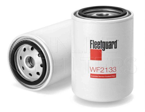 Fleetguard WF2133. Water Filter. Fleetguard Part Type: WF_SPIN. Comments: Mack ES 3/4 w/20 DCA2+ coated tablets.