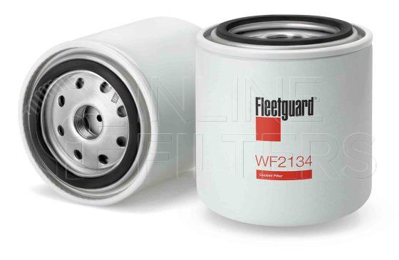 Fleetguard WF2134. Water Filter. Fleetguard Part Type: WF_SPIN. Comments: Mack ES 3/4 w/20 DCA-0 units.