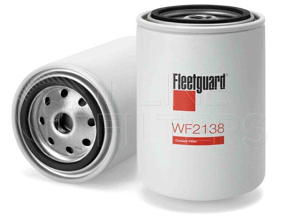 Fleetguard WF2138. Water Filter. Fleetguard Part Type: WF_SPIN. Comments: Volvo ES M16x1.5 DCA2+ coated tablets.