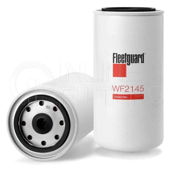 Fleetguard WF2145. Water Filter Product – Brand Specific Fleetguard – Spin On Product Fleetguard filter product Water Filter. Main Cross Reference is Komatsu 6004111161. Fleetguard Part Type: WF. Comments: Komatsu 11/16 w/16 DCA2-18 units