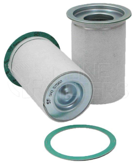 Inline FA10033. Air Filter Product – Compressed Air – Flange Product Air filter product