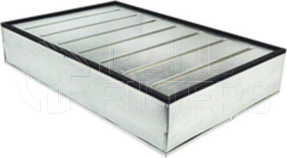 Inline FA10131. Air Filter Product – Panel – Oblong Product Panel air filter element Front Open Sides Closed