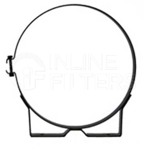 Inline FA10166. Air Filter Product – Accessory – Mounting Band Product Mounting band for air filter housing Material Metal ID 356mm Fits Housing Donaldson P140526 (2 required)