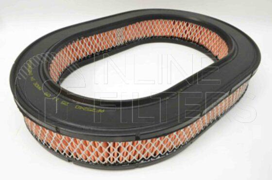Inline FA10226. Air Filter Product – Cartridge – Oval Product Oval air filter cartridge
