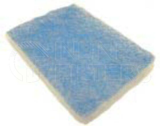 Inline FA10362. Air Filter Product – Mat – Oblong Product Air filter product