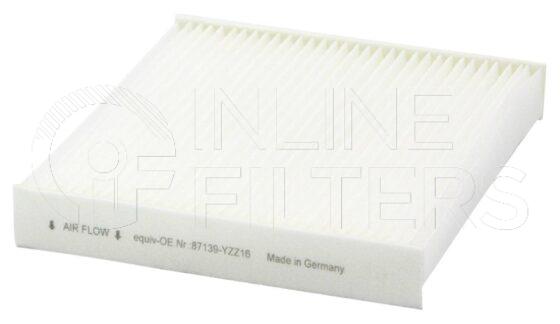 Inline FA10387. Air Filter Product – Panel – Oblong Product Air filter product